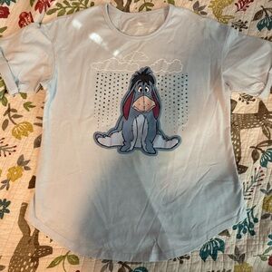 Disney Light Blue Eeyore Short Sleeve Tee
